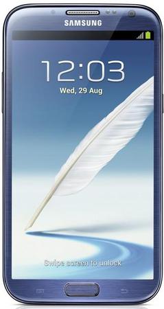 Смартфон Samsung Galaxy Note 2 GT-N7100 Blue - Вилючинск