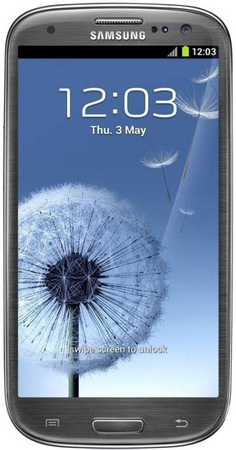 Смартфон Samsung Galaxy S3 GT-I9300 16Gb Titanium grey - Вилючинск